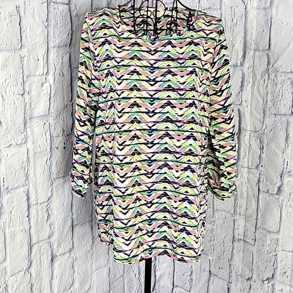 EVERLY Southwestern Style Blouse Small